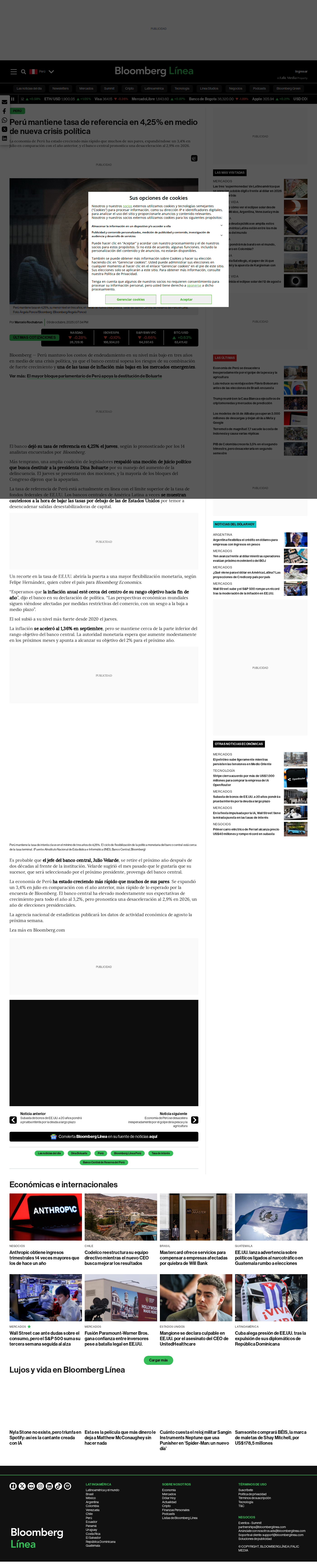 Captura web Bloomberg Linea